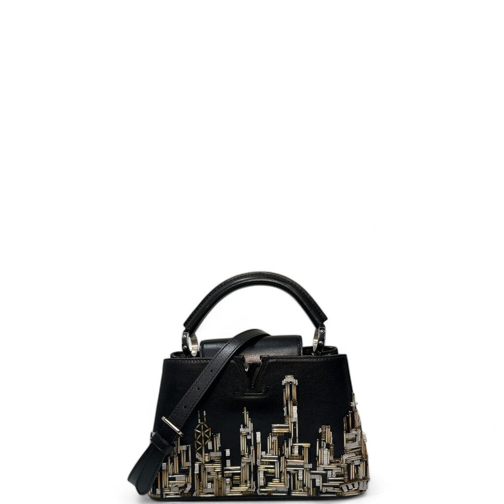 Louis Vuitton Capucines New York City Beaded Black BB – Urban Exchange