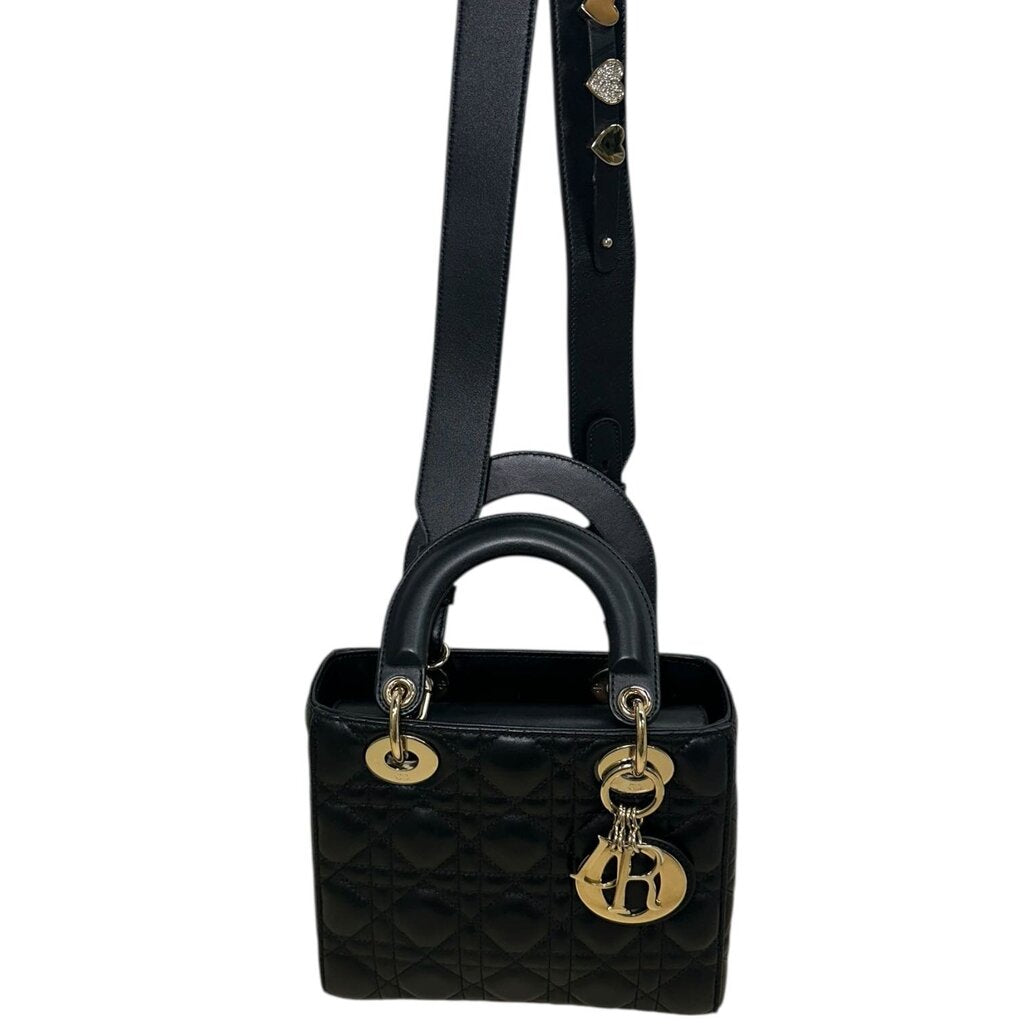 Christian Dior Lambskin Cannage My ABC Dior Lady Dior Black