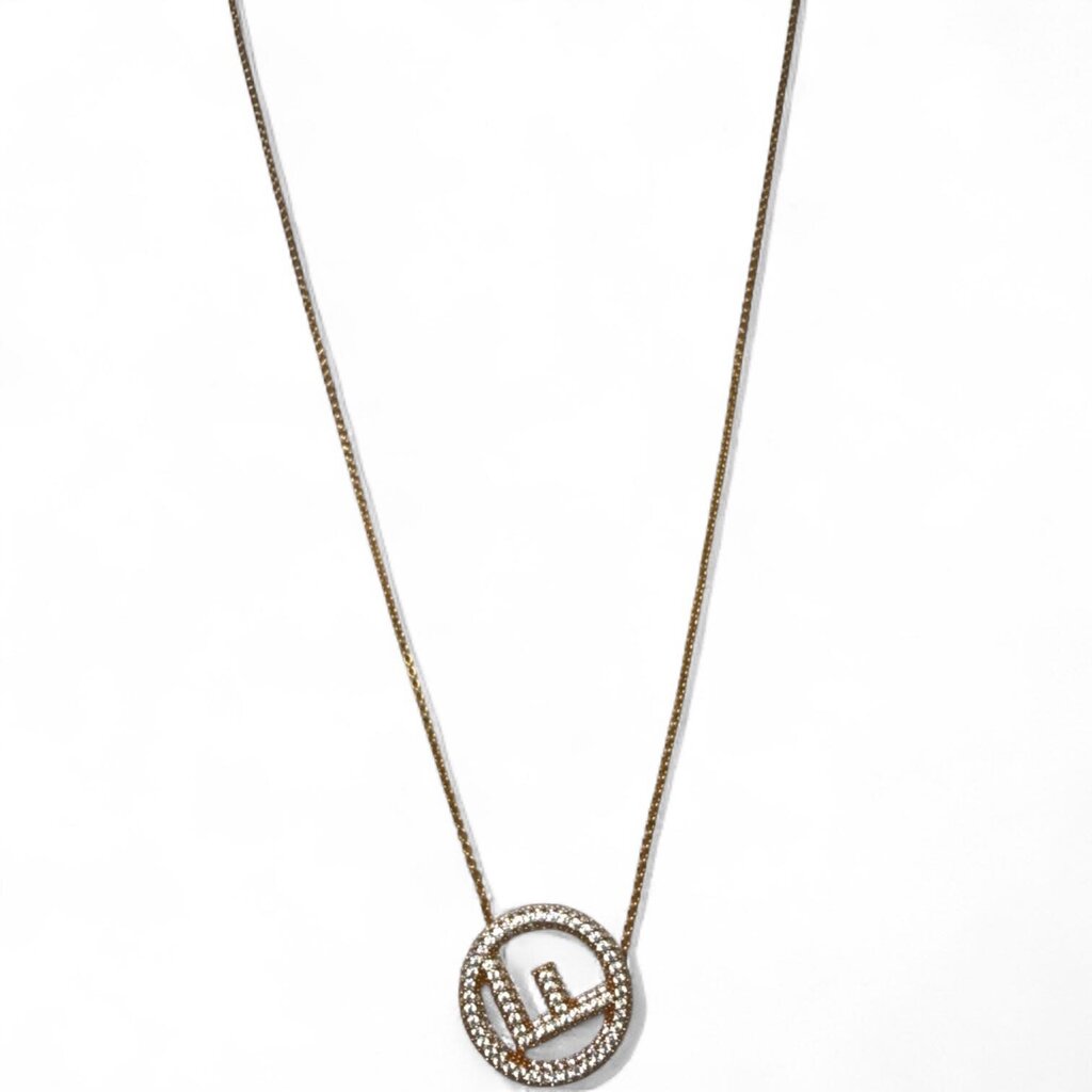 Fendi F Is Fendi Necklace Gold – Urban Exchange