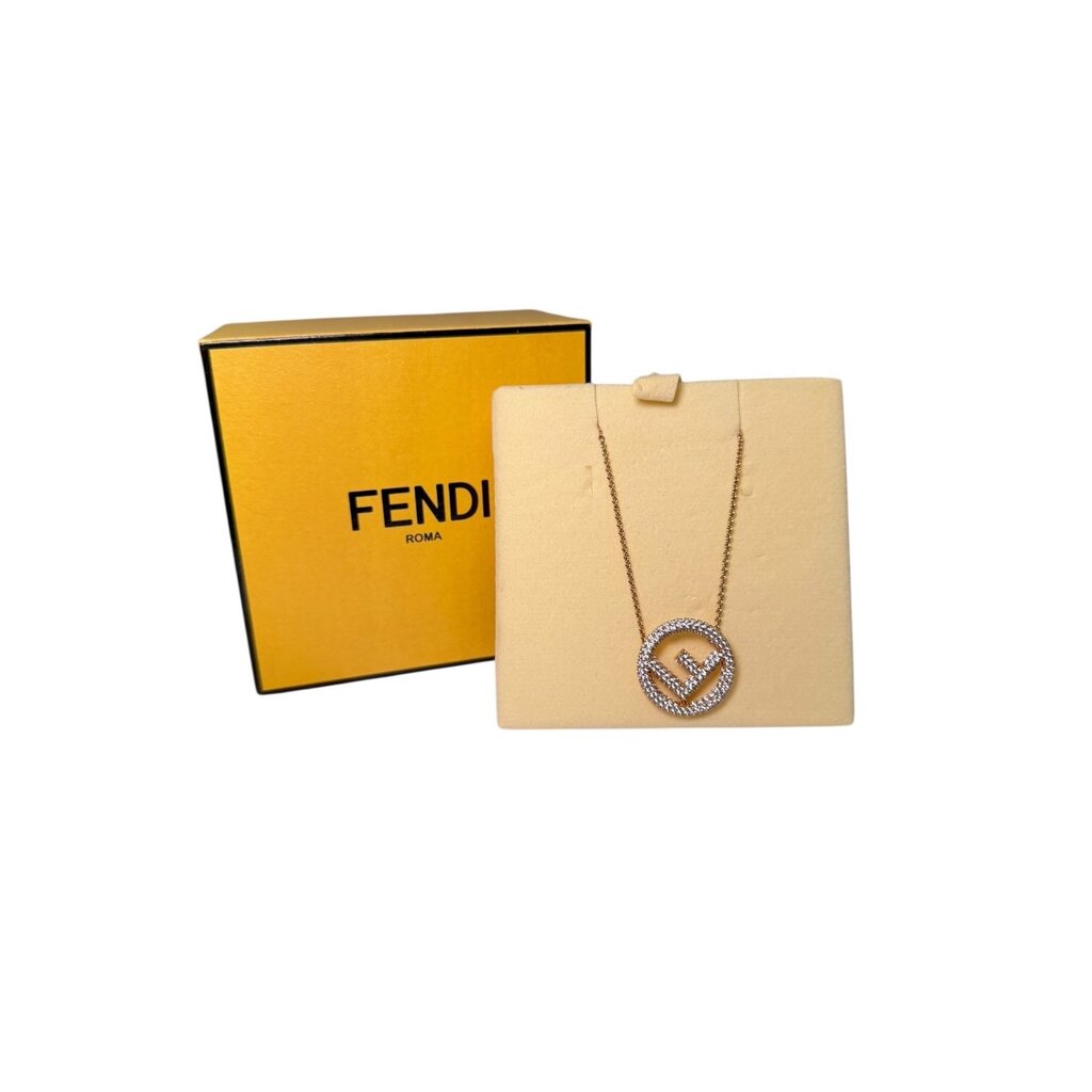 アクセサリー FENDI Fendi F Is Fendi Necklace Gold – Urban Exchange