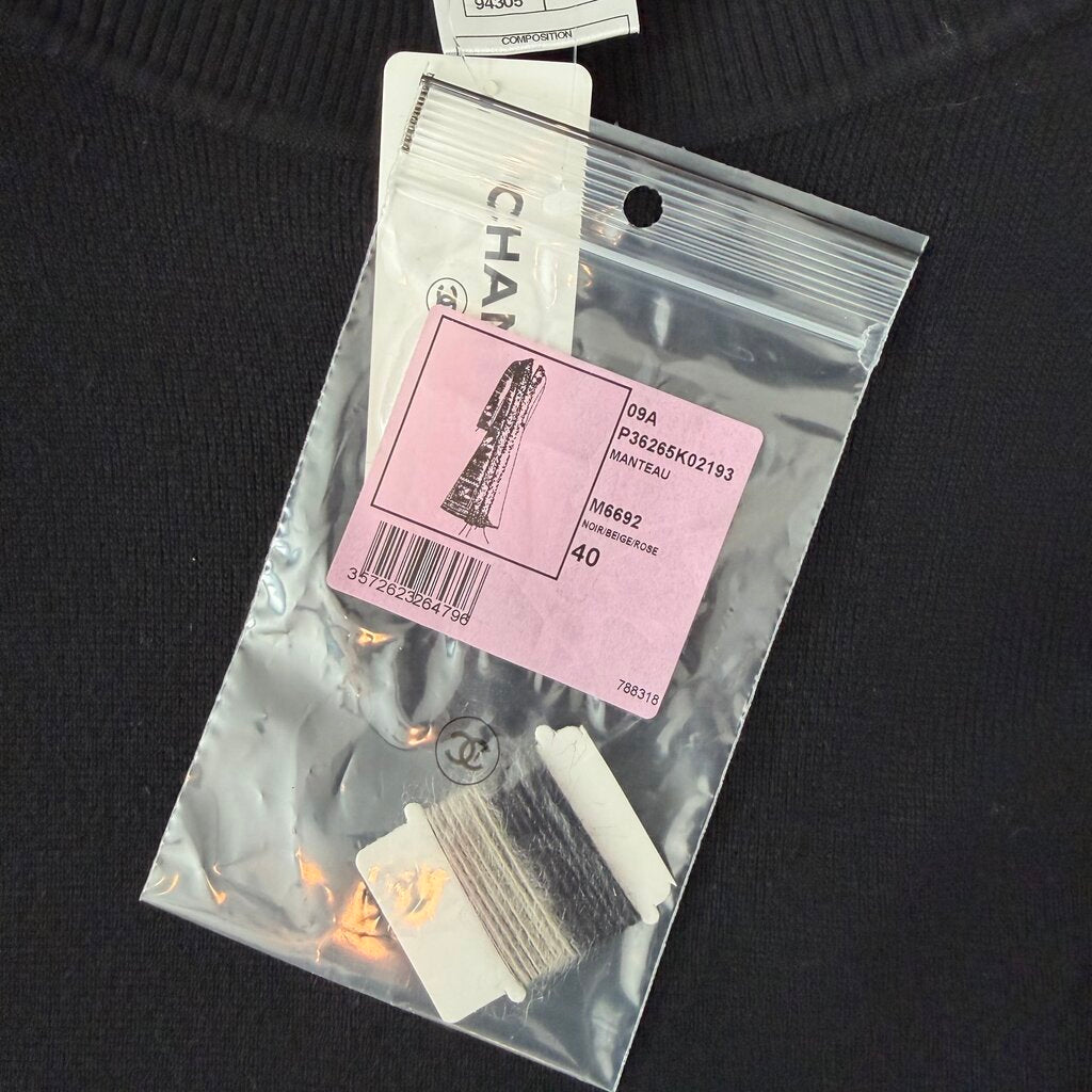 Chanel Knit Belted 2009 Midi Sweater Dress Black 40 – Urban Exchange