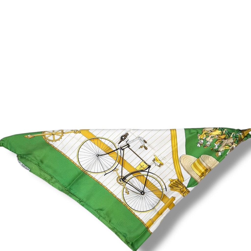 Hermes Les Becanes Silk Scarf Green 90cm – Urban Exchange