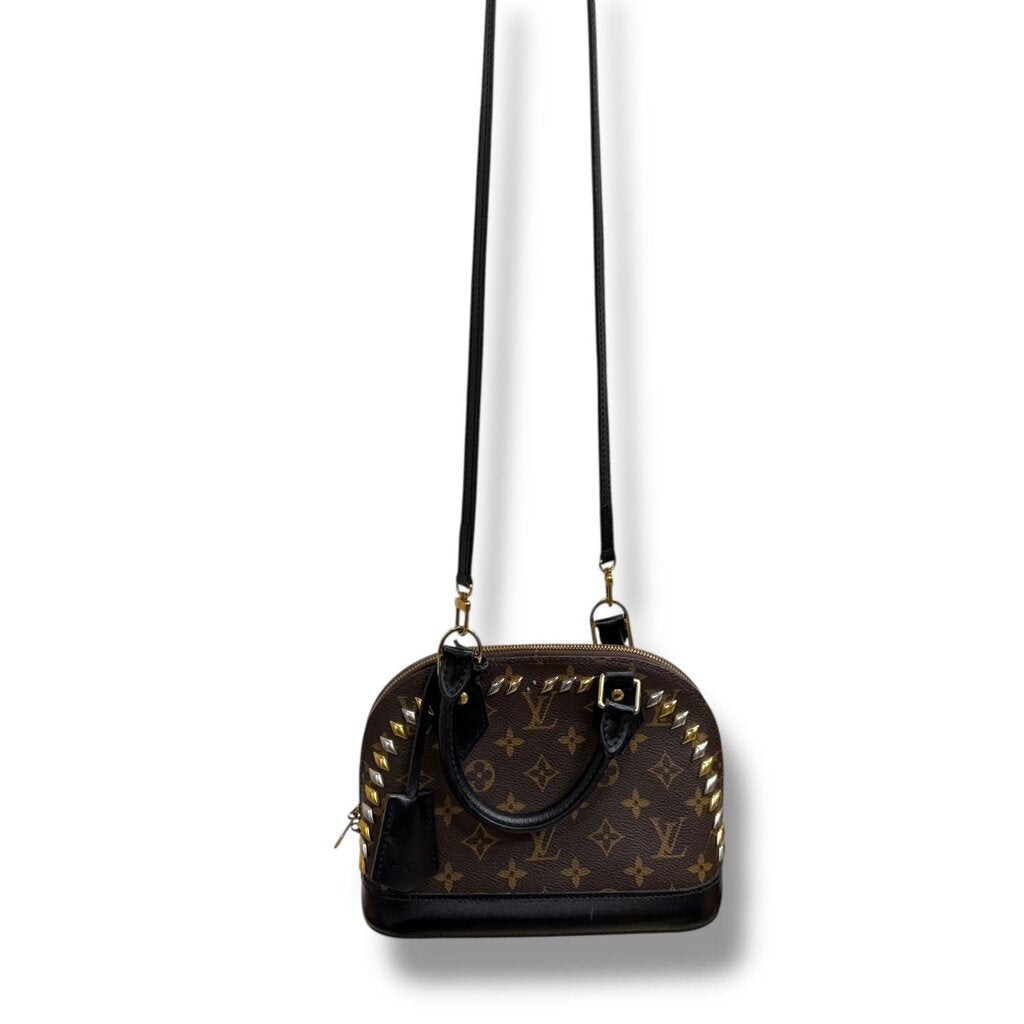 Louis Vuitton AlmaBB ショルダーバッグ モノグラム Louis Vuitton Macassar Studded Alma Monogram BB – Urban Exchange