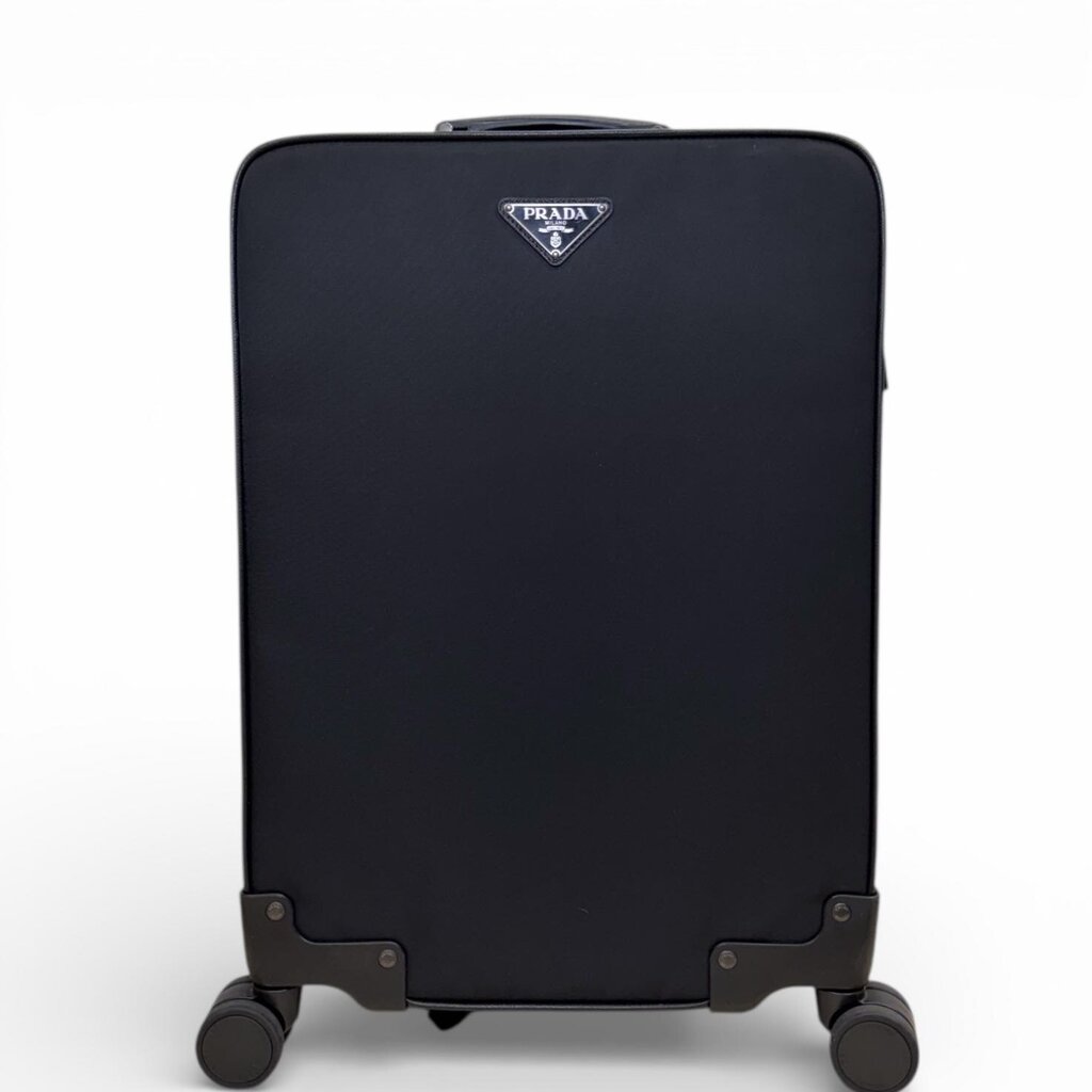 Prada Re-Nylon and Saffiano Leather Trolley Carry On Black – Urban