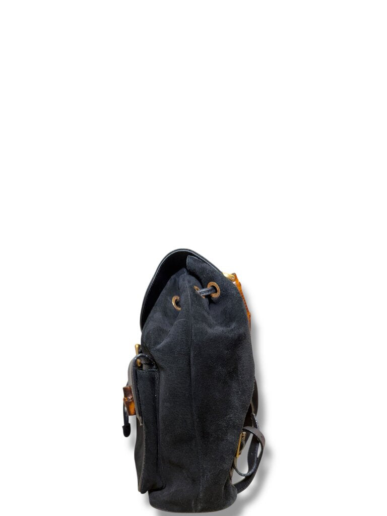 Gucci Suede Bamboo Backpack Black – Urban Exchange