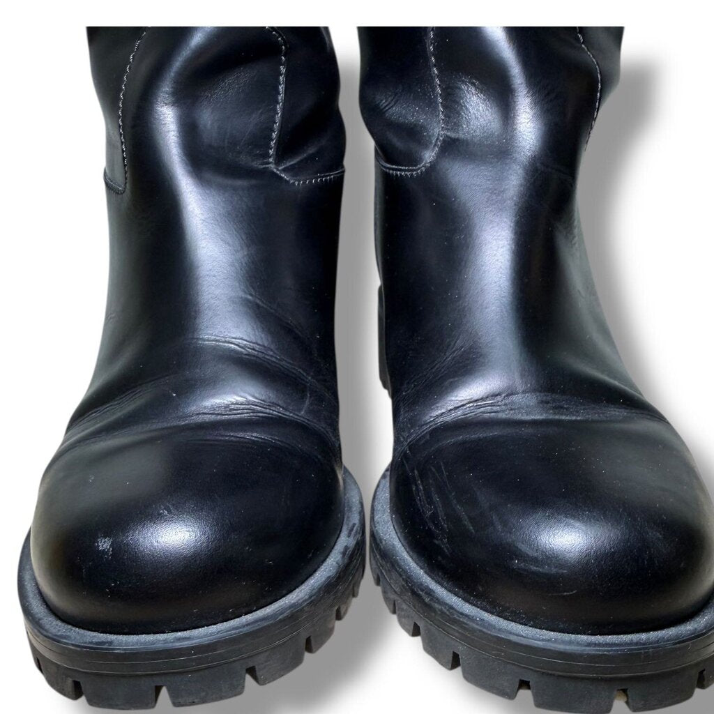 Prada Leather Riding Boots Black 37.5 – Urban Exchange Prada Leather Riding Boots Black 37.5 – Urban Exchange