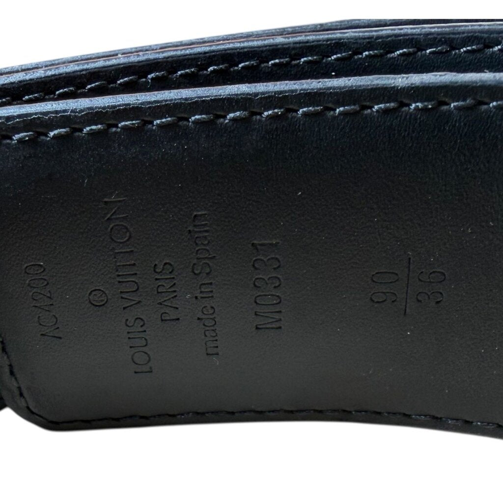 Louis Vuitton LV Initiales 35mm Reversible Belt Monogram Eclipse 90