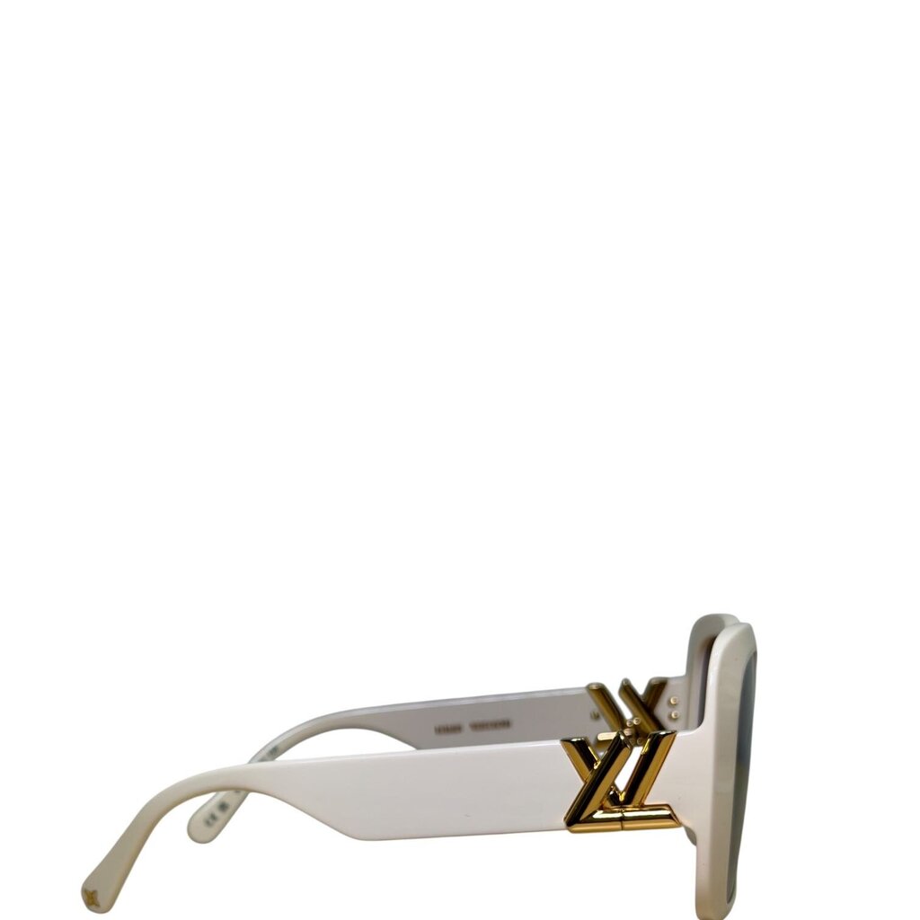 Louis Vuitton Acetate LV GO-14 XL Square Sunglasses Z2148W Cream