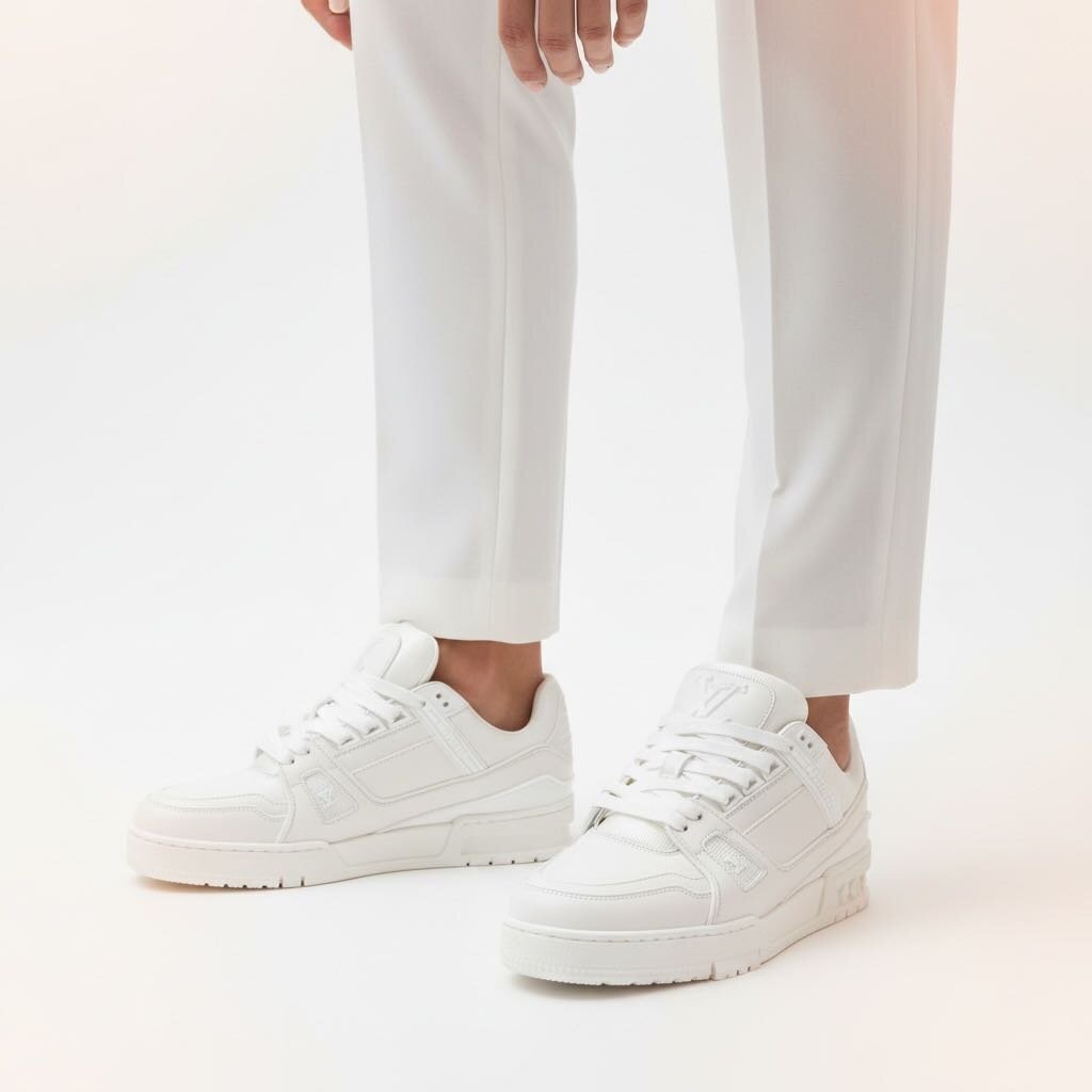 Louis Vuitton LV Trainer Sneakers White 38 – Urban Exchange