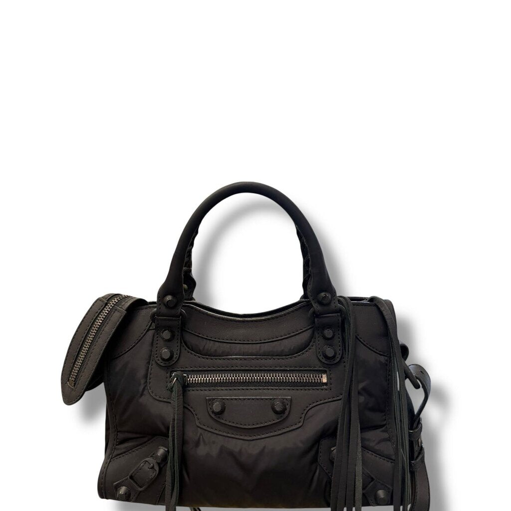 Balenciaga Le City Moto Nylon Crossbody Black Mini – Urban Exchange