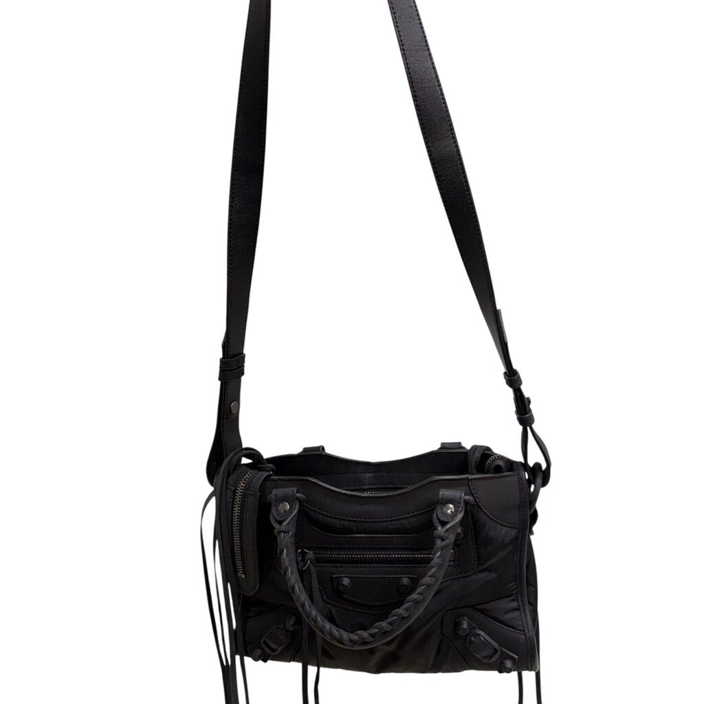 Balenciaga Le City Moto Nylon Crossbody Black Mini – Urban Exchange