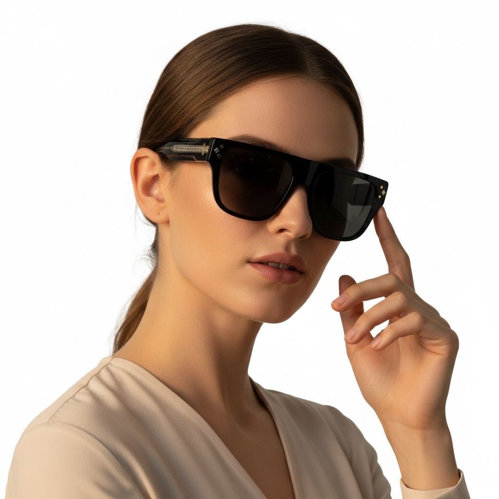 Christian Dior CD DIAMOND S51 Square Sunglasses Black – Urban Exchange