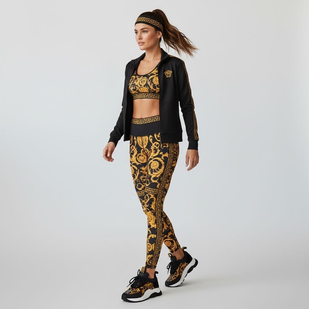 Versace Cross Chainer Printed Runners Black 36.5 – Urban Exchange