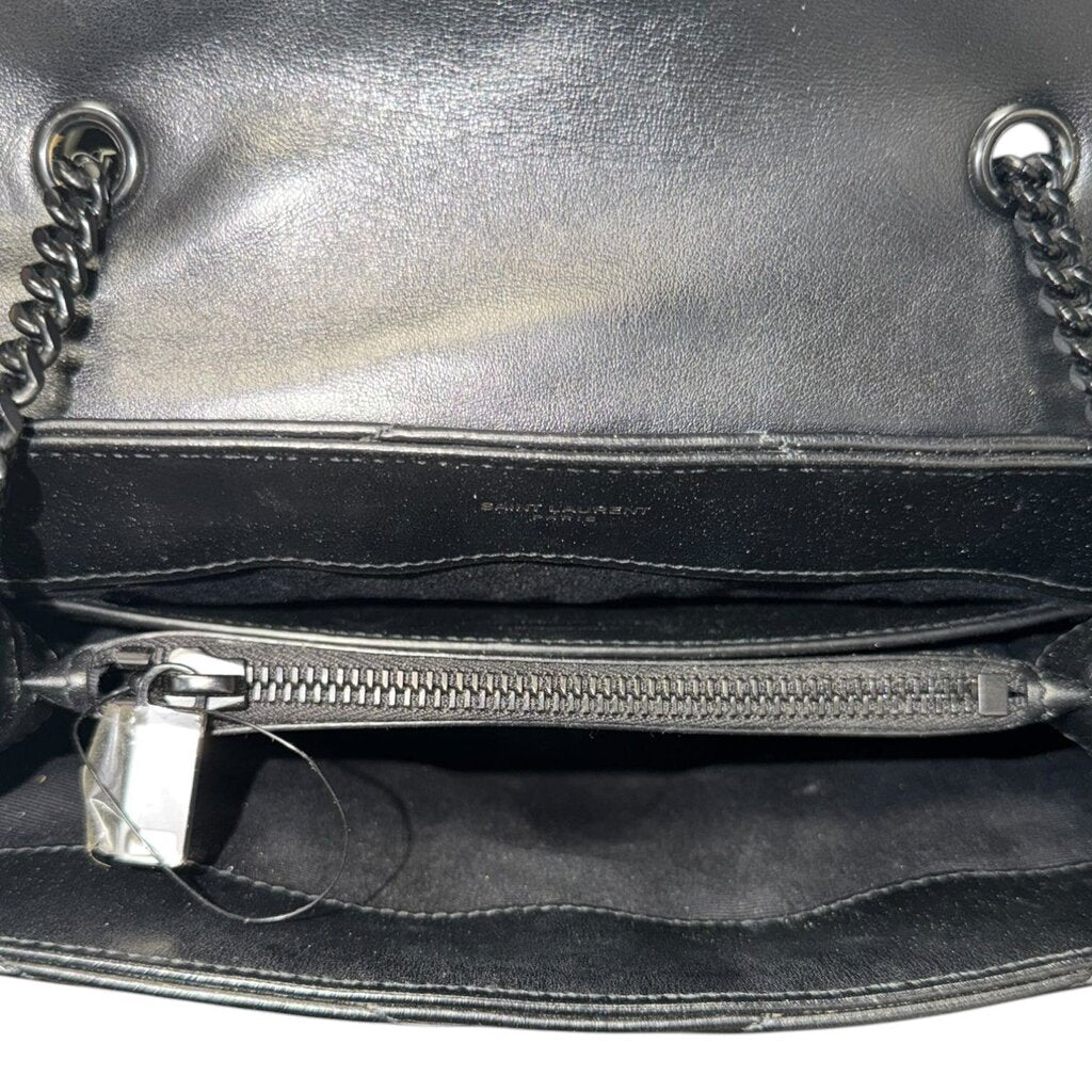 Saint Laurent Calfskin Y Quilted Monogram Monochrome Loulou Chain