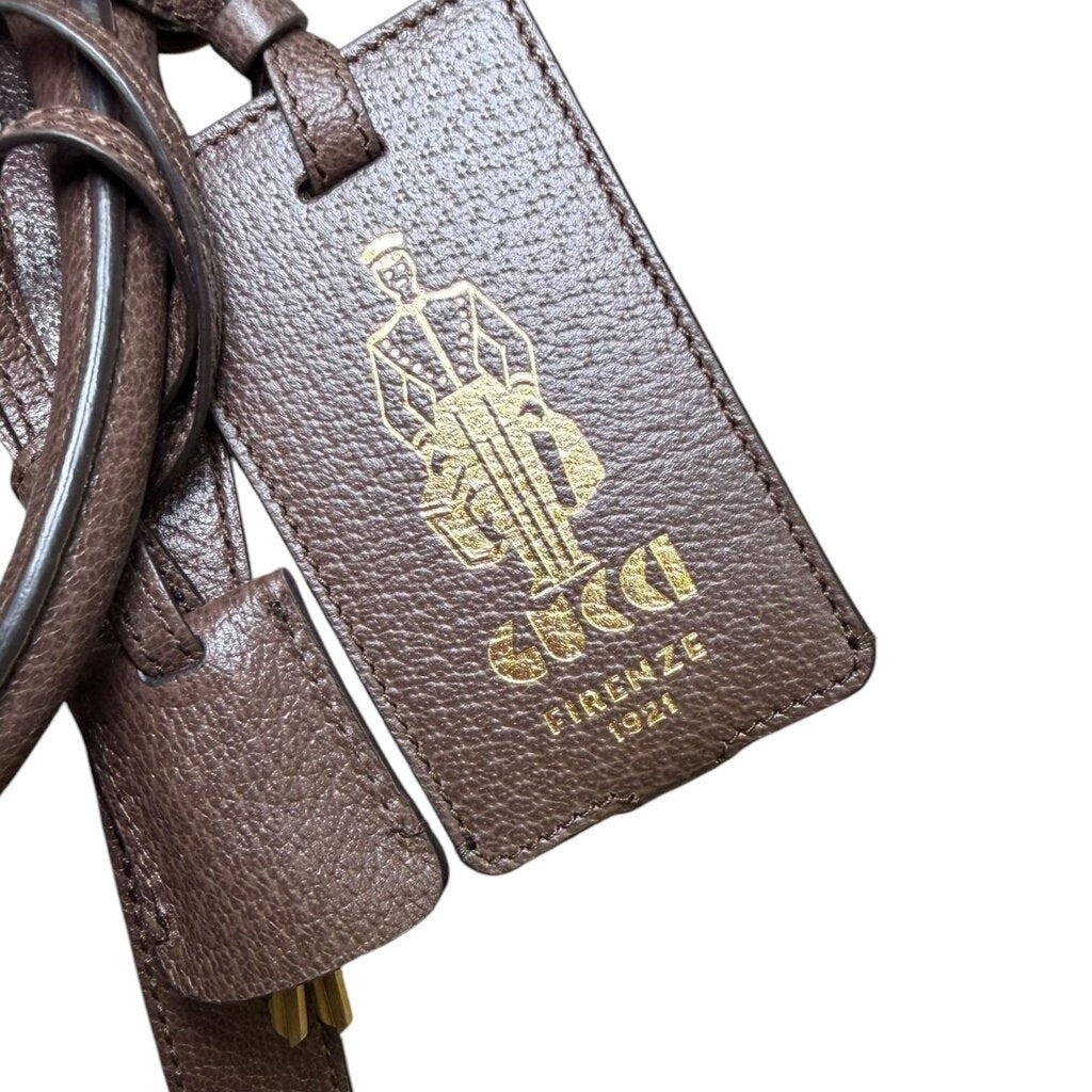 Gucci GG Supreme Savoy Bag Duffle Crossbody Brown Large – Urban