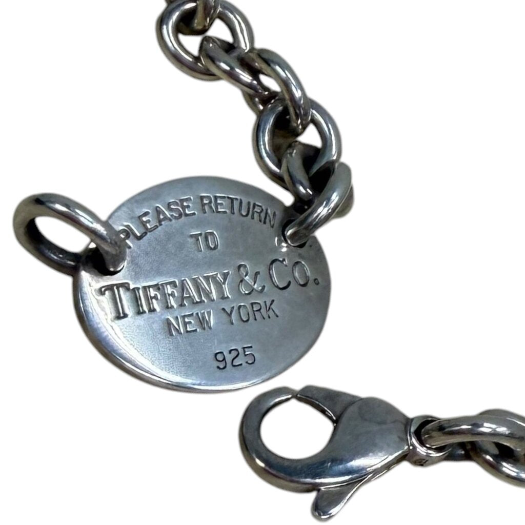Tiffany & Co Return to Tiffany Oval Necklace Silver – Urban Exchange
