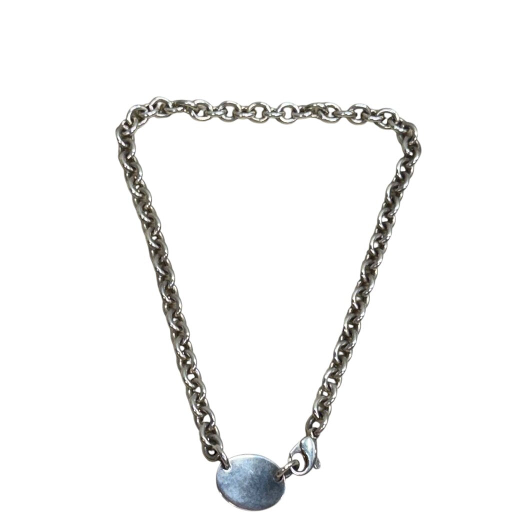Tiffany & Co Return to Tiffany Oval Necklace Silver – Urban Exchange