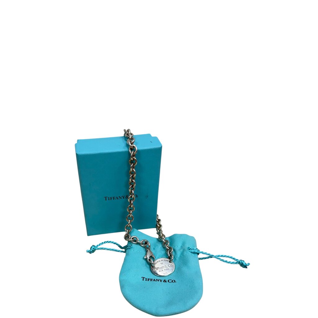 Tiffany & Co Return to Tiffany Oval Necklace Silver – Urban Exchange