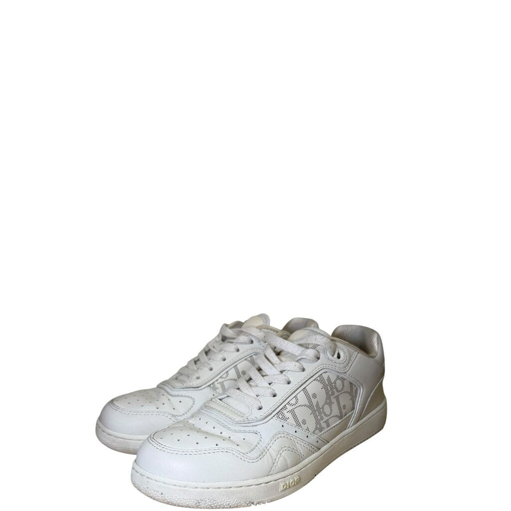 Christian Dior B27 Oblique Leather Low Top Sneakers White 38
