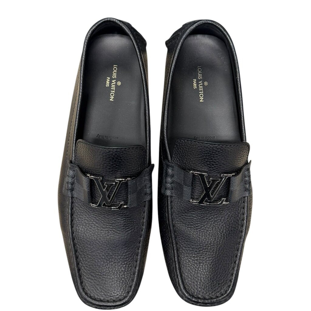 Louis Vuitton Men's Leather Monte Carlo Moccasin Loafers Black
