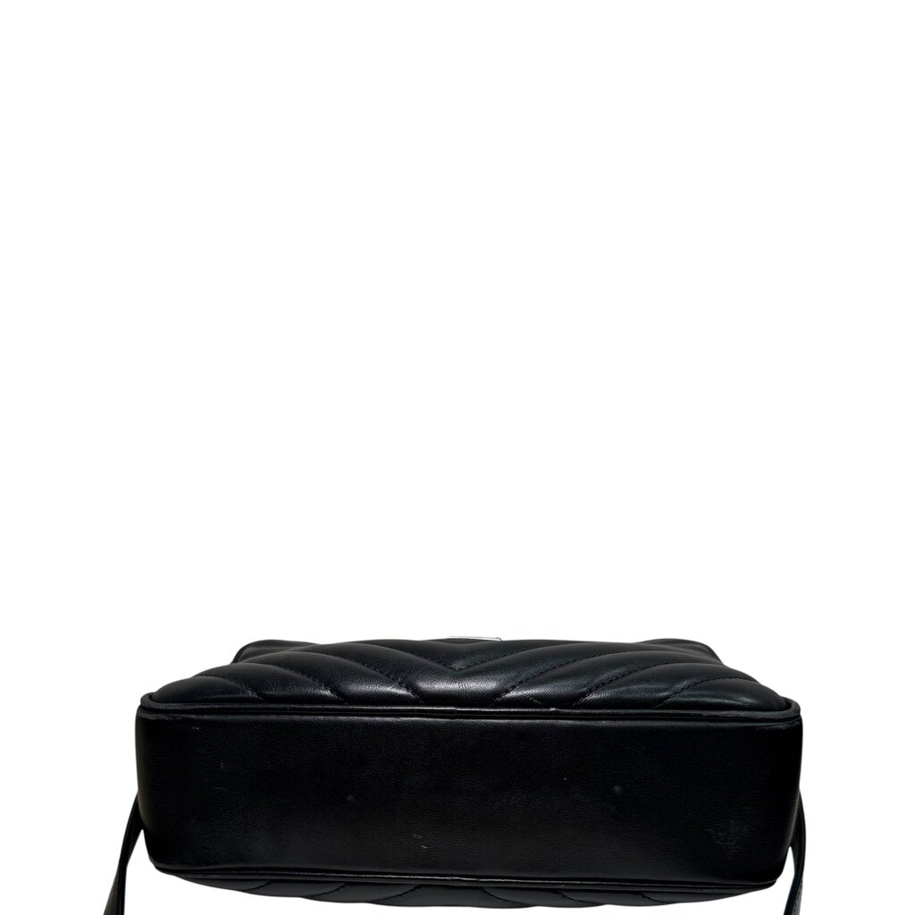 Saint Laurent YSL Lou Camera Tassel Crossbody Handbag Black Small