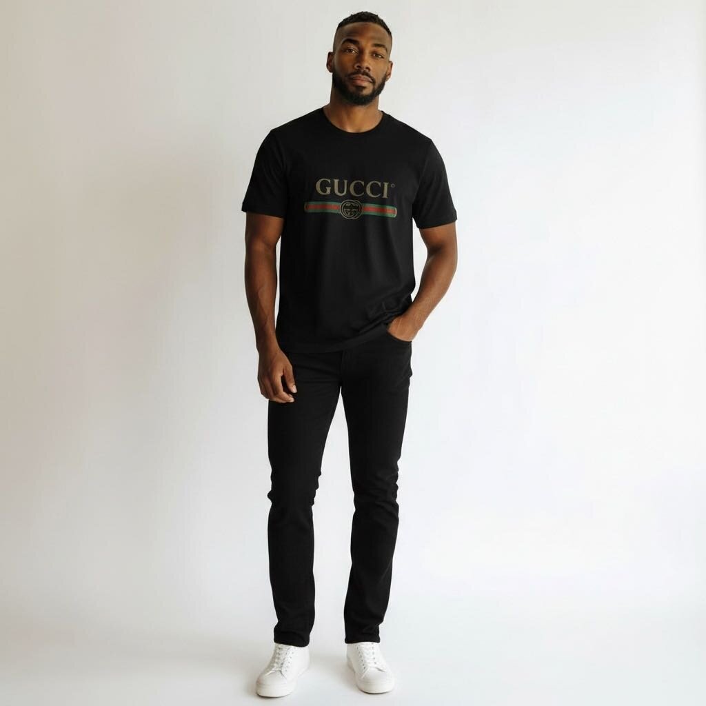 Gucci Cotton Men's Jersey TShirt Black Large – Urban Exchange