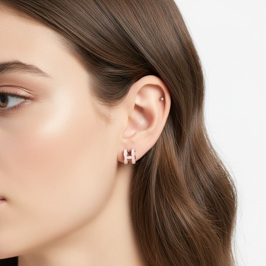 Hermes Mini Pop H Earrings Rose Dragée – Urban Exchange