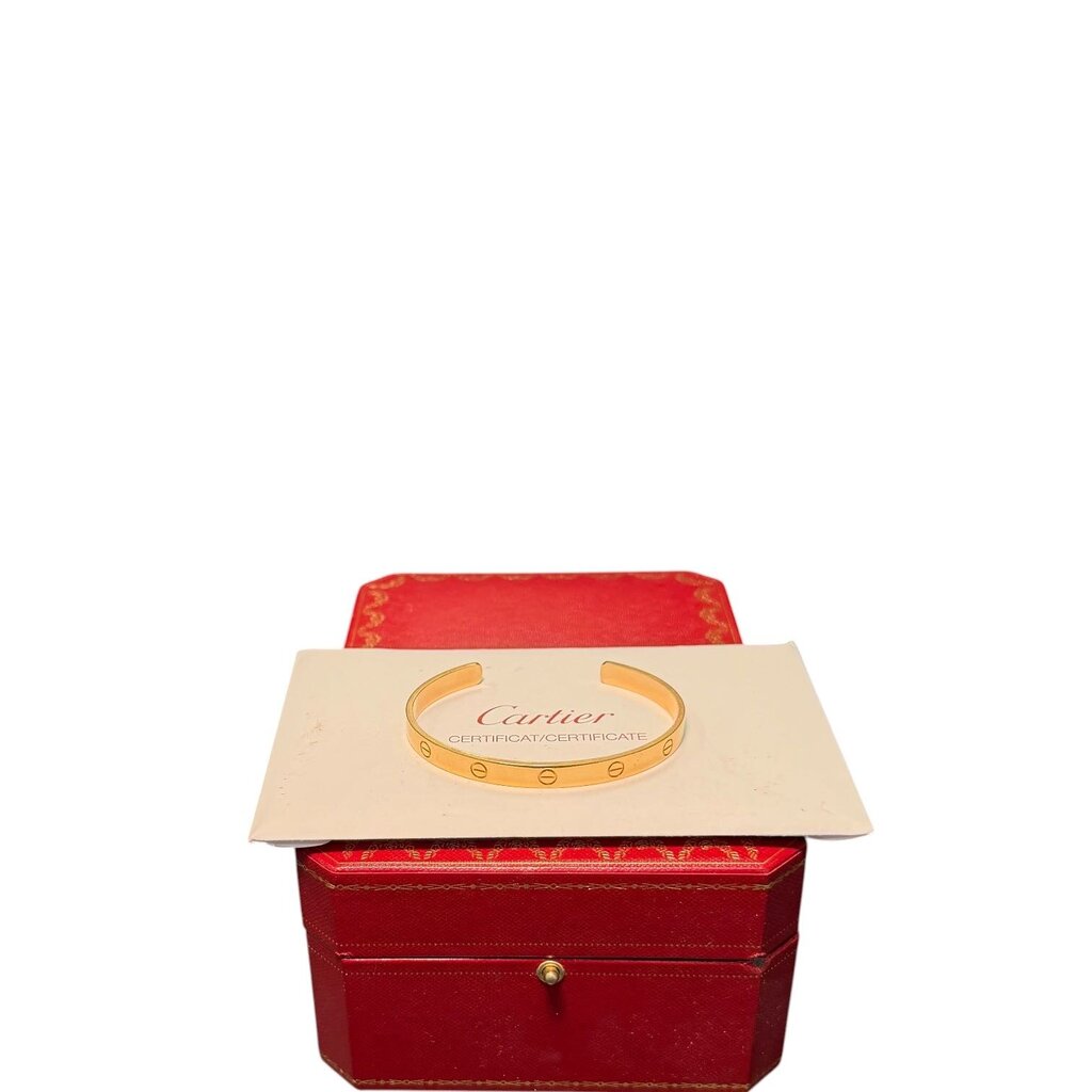 Cartier Love Cuff Bracelet 18K Pink Gold 20 – Urban Exchange