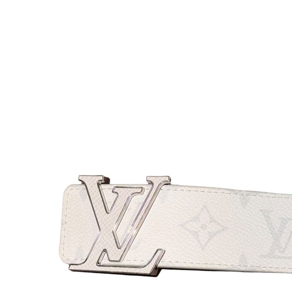 Louis Vuitton LV Taigarama Initials Reversible Belt White 90