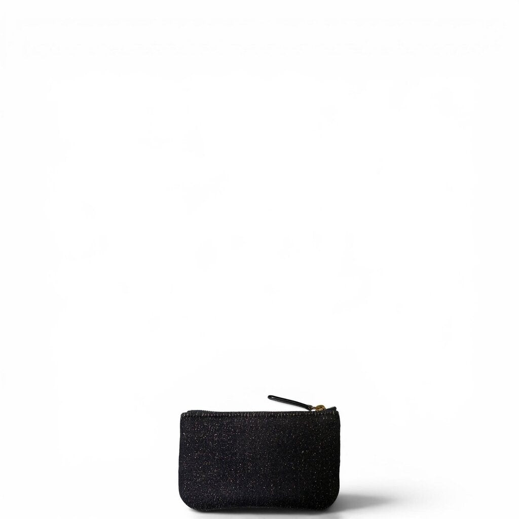 Chanel Deauville Metallic Zip Pouch Wallet Navy Mini – Urban Exchange
