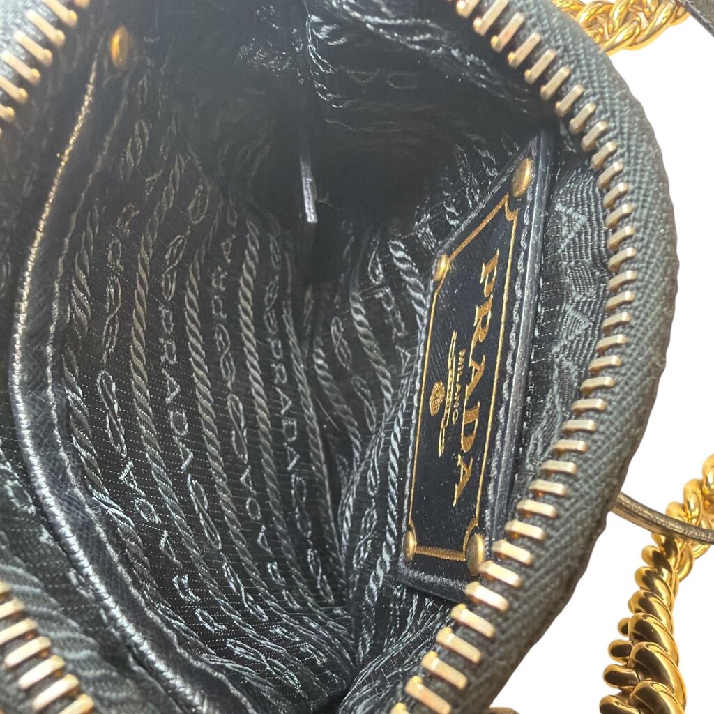 Prada Tessuto Oro Chain Nylon Crossbody Black – Urban Exchange