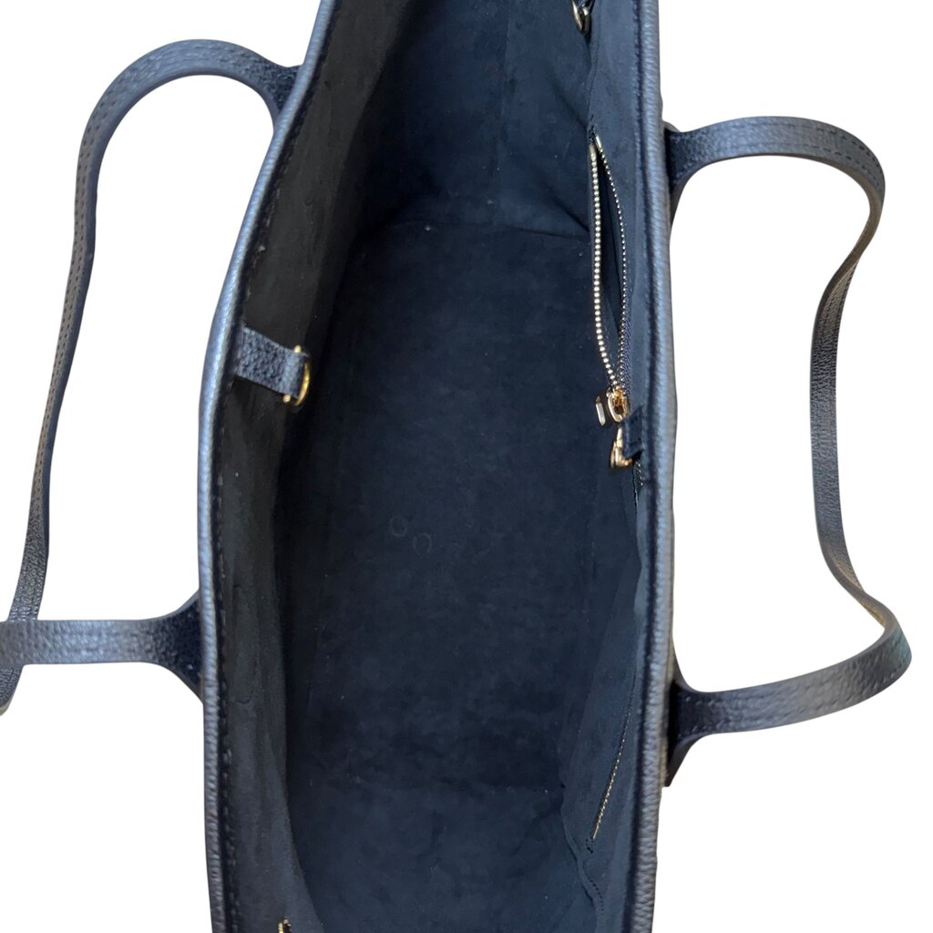 Louis Vuitton Neverfull Bicolor Tote Handbag With Pouch Black MM