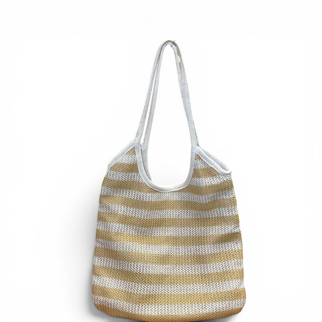 Miu Miu Crochet Woven & Linen Shoulder Tote Handbag – Urban Exchange
