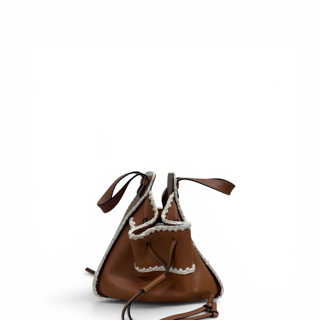 Loewe Leather Crochet Hammock Leather Crossbody Brown – Urban Exchange