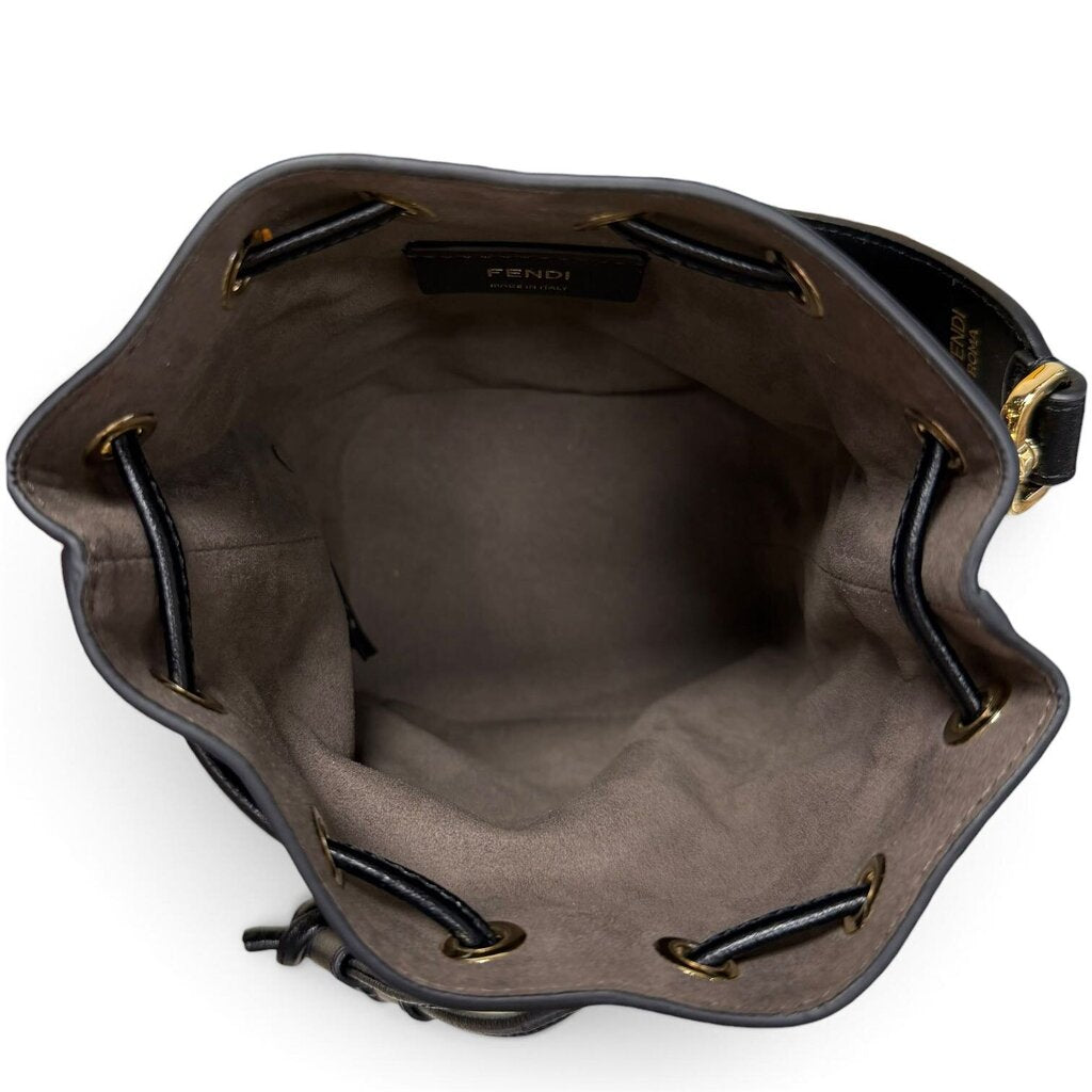 Fendi FF Mon Tresor Bucket Zucca Crossbody Bag Brown Mini – Urban