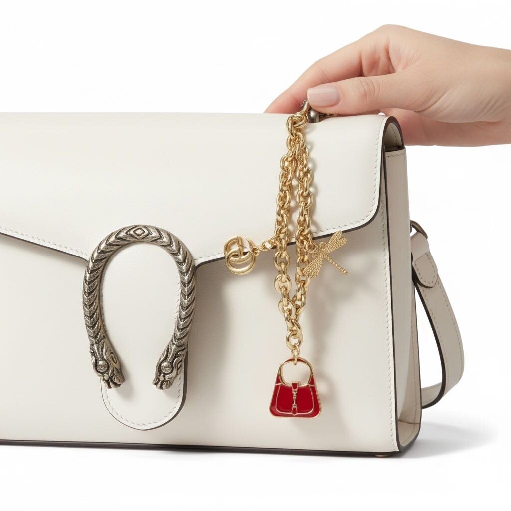 Gucci GG Dragonfly Jackie Key Charm Champagne – Urban Exchange