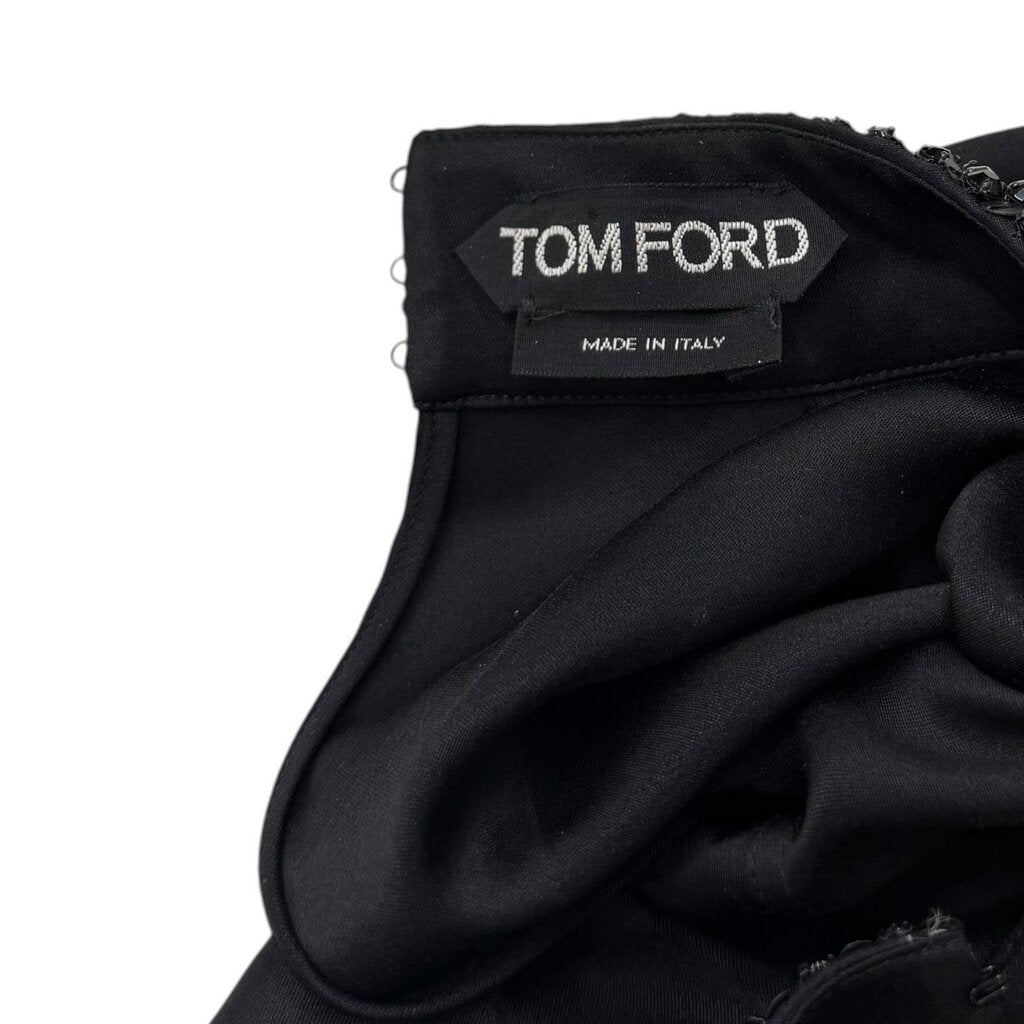 Tom Ford Sequin and Strass Halter Top Black 36 (Small) – Urban